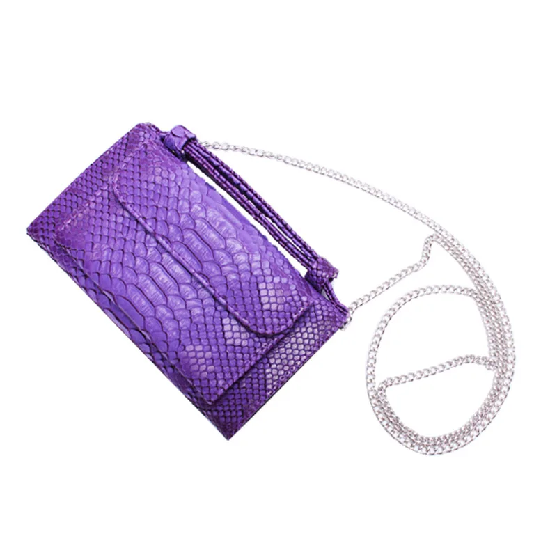 2022 Latest Fashion Snake Pattern Genuine Leather Ladies Shoulder Bags Clutch Purse Handbags From Turkey