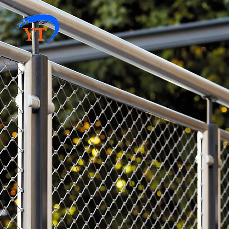 trade assurance supplier 25 micron 304 stainless steel balustrade wire mesh