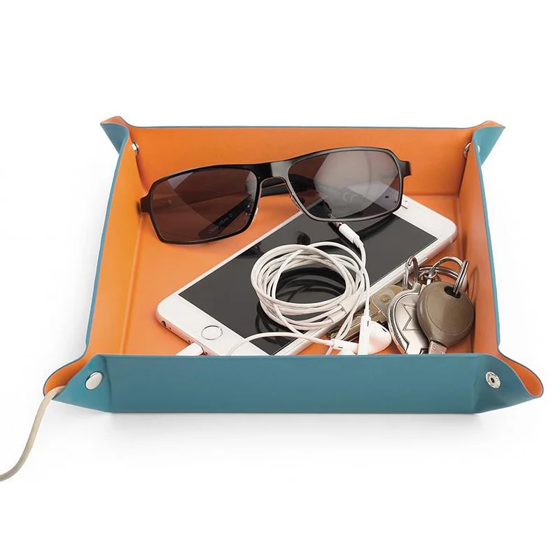 Складной столик для хранения монет из искусственной кожи