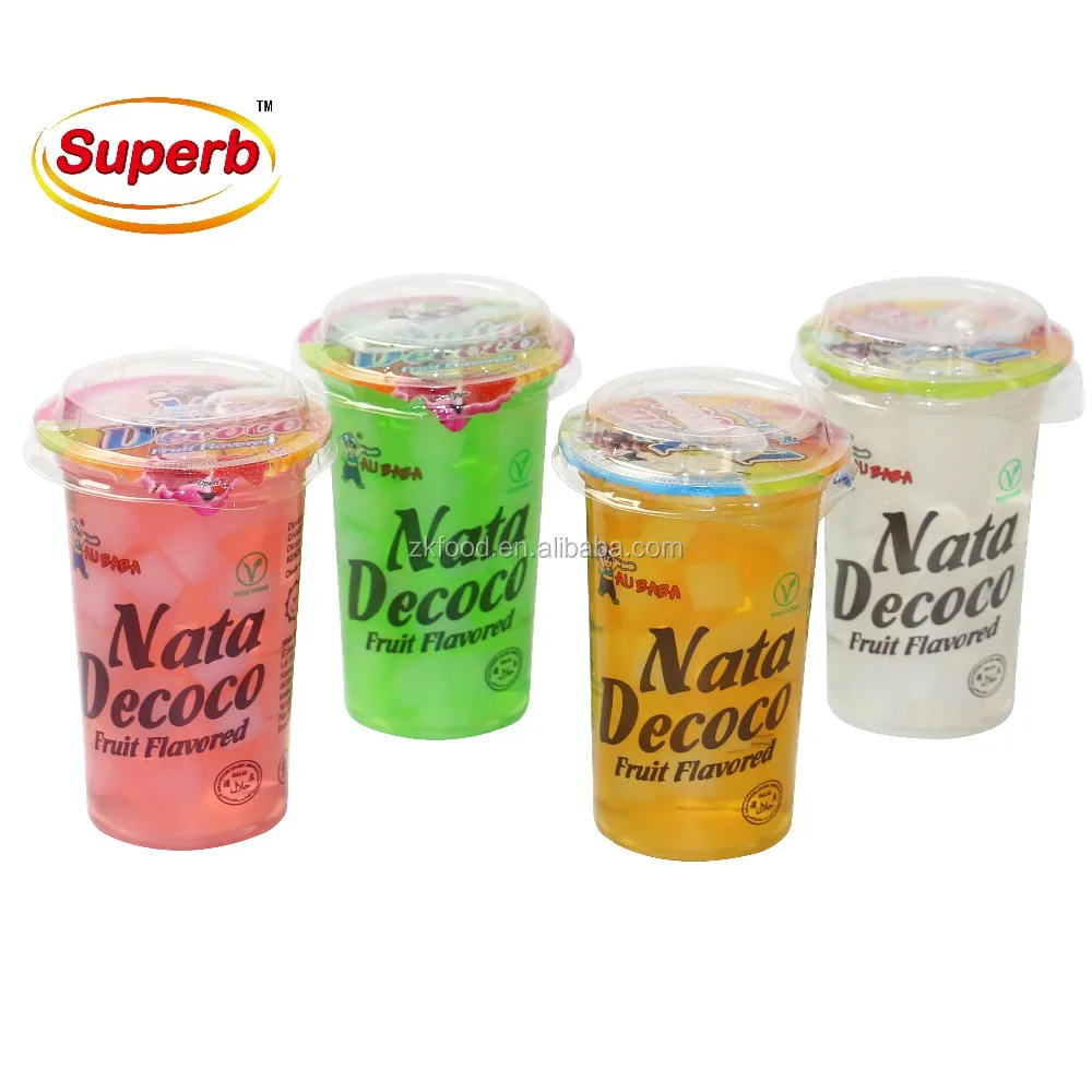 malaysian snack soft drinks wholesale jelly nata de coco cup