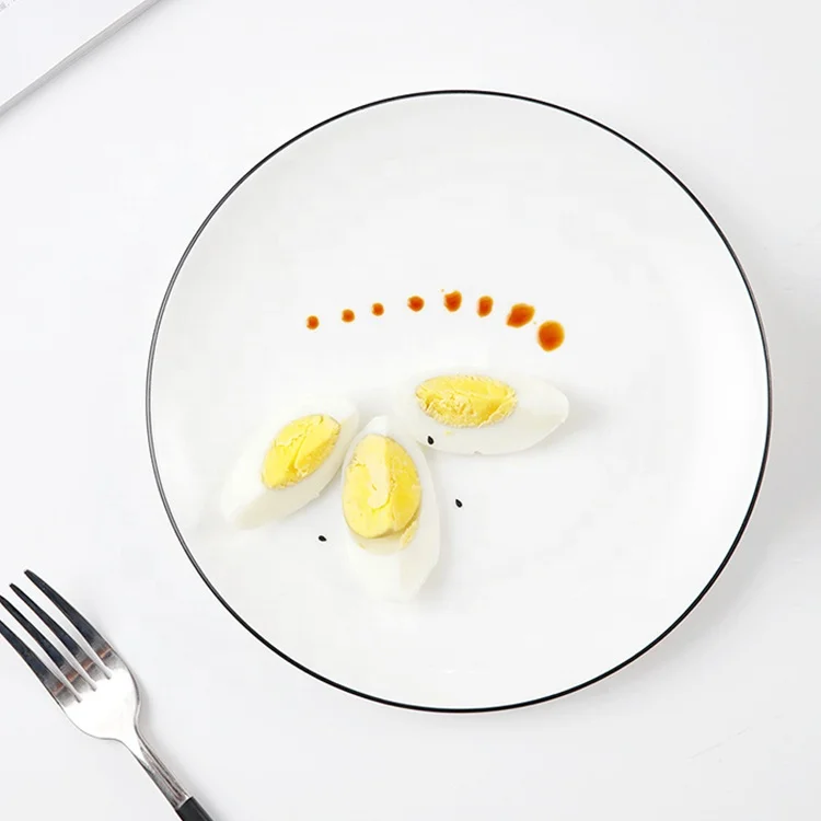 
italian ceramic black compostable dinnerware set 