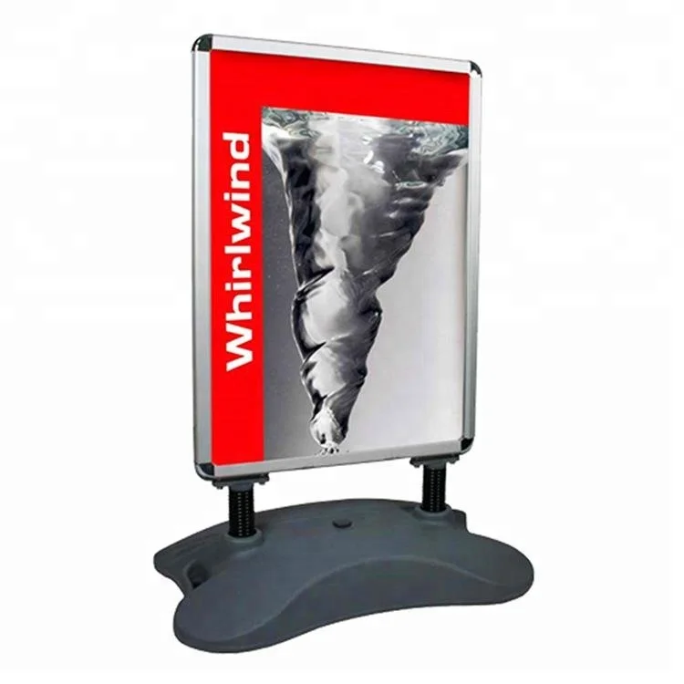 A1 aluminum alloy frame display outdoor movable double-sided water base poster display stand