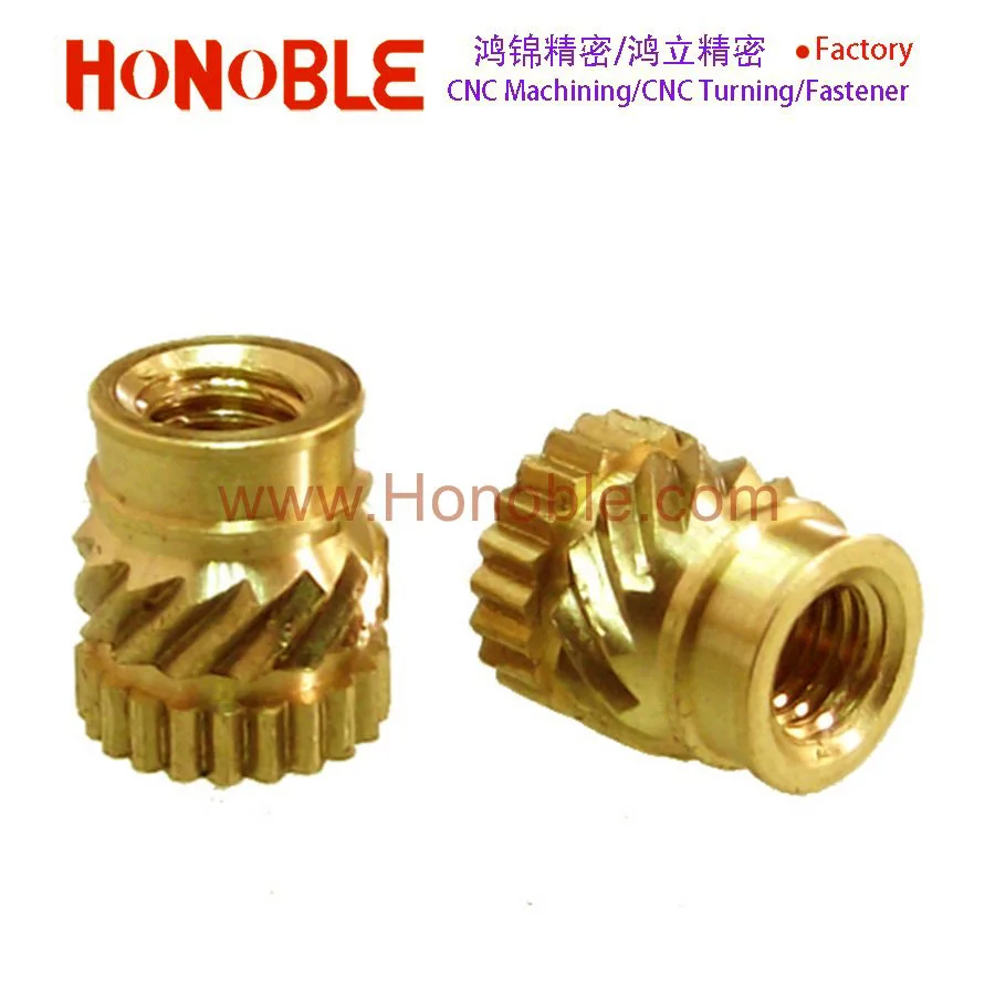 SL-B-M2/SL-B-M3/SL-B-M4/SL-B-M5 brass insert nuts