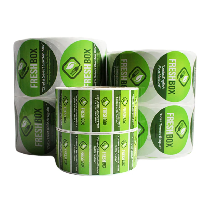  Индивидуальная самоклеящаяся бумажная рулонная наклейка легко снимается печать этикеток