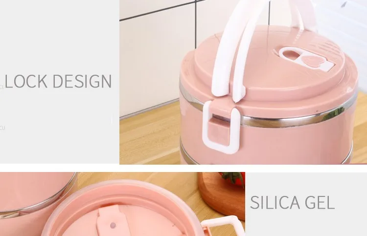 PP &  Stainless Steel Food Warmer Kitchen Accessories Lunch Box