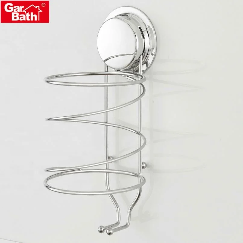 Good Quality Stainless Steel Vacuum Suction Cup Wall Mounted Hairdryer Hand Free Hair Dryer Holder