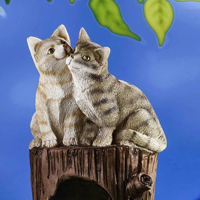 stump outdoor art animal meerkat garden resin Sculpture