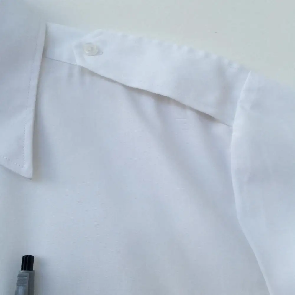 Wholesale Security Long Sleeve Dress shirts  Pilot White Dress Shirt for Men