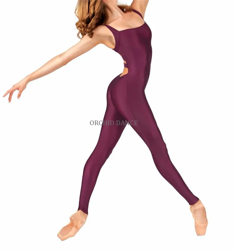 Hot Sale High Quality Low MOQ Shiny Lycra Women Girls Sexy  Unitard Dance