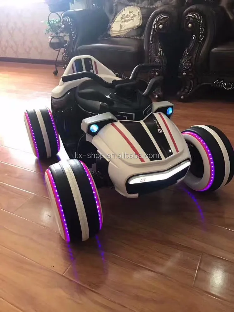 Cool 4 Wheel All Terrian Off-Road Wireless 2.4G Radio Control Toy ATV Trike, Electric 2 Drive Kids RC LED Flashing Toy Car