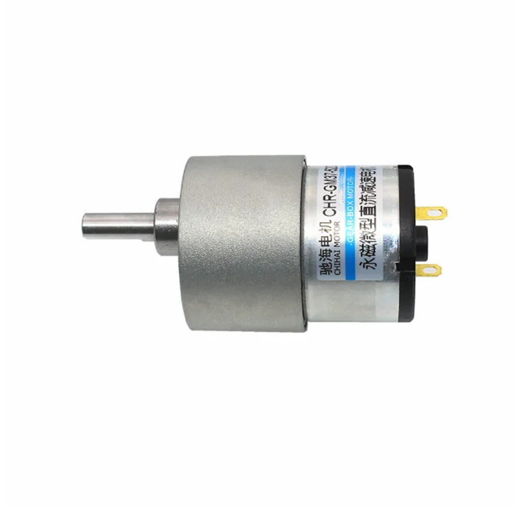 ChiHai двигатель CHR-GM37-520 постоянный магнит миниатюрный DC Металл зуб Скорость Снижение мотор 12 В 24 В