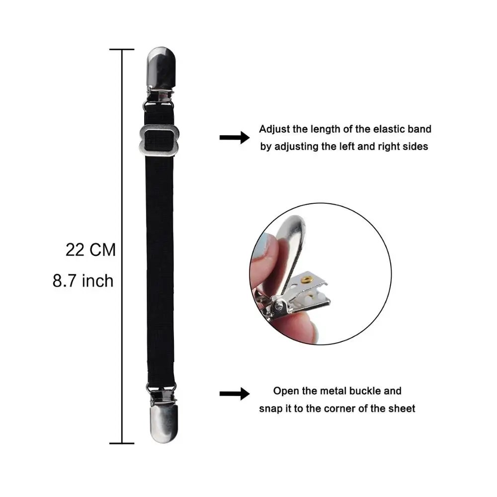 
Greenwell bedding mattress straps bed sheet straps tighteners sheet keepers bed sheet corner holders 