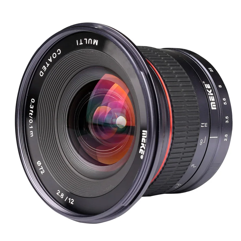 Meike MK 12mm f2.8 Wide Angle Manual Focus Lens for Canon/Nikon/Sony/Fuji/M4/3  Mirrorless Camera