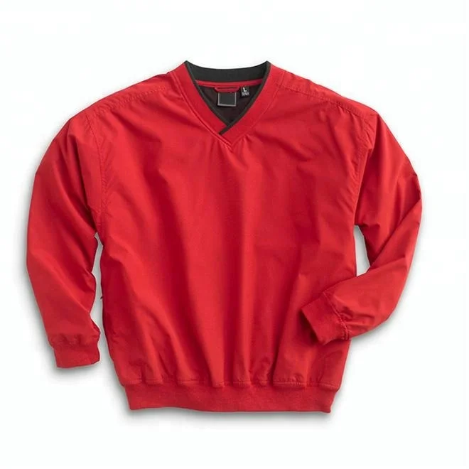 Premium Golf Pullover high quality Fully Lined V neck Latest Golf Waterproof Wind Breaker Jacket