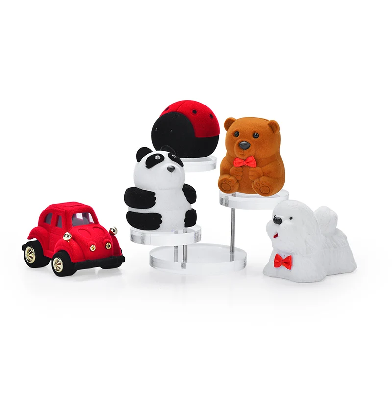 Новые товары, оптовая продажа, лучшая индивидуальная Роскошная уникальная бархатная шкатулка для ювелирных изделий ручной работы для девушек, коробка для колец, подарочная коробка