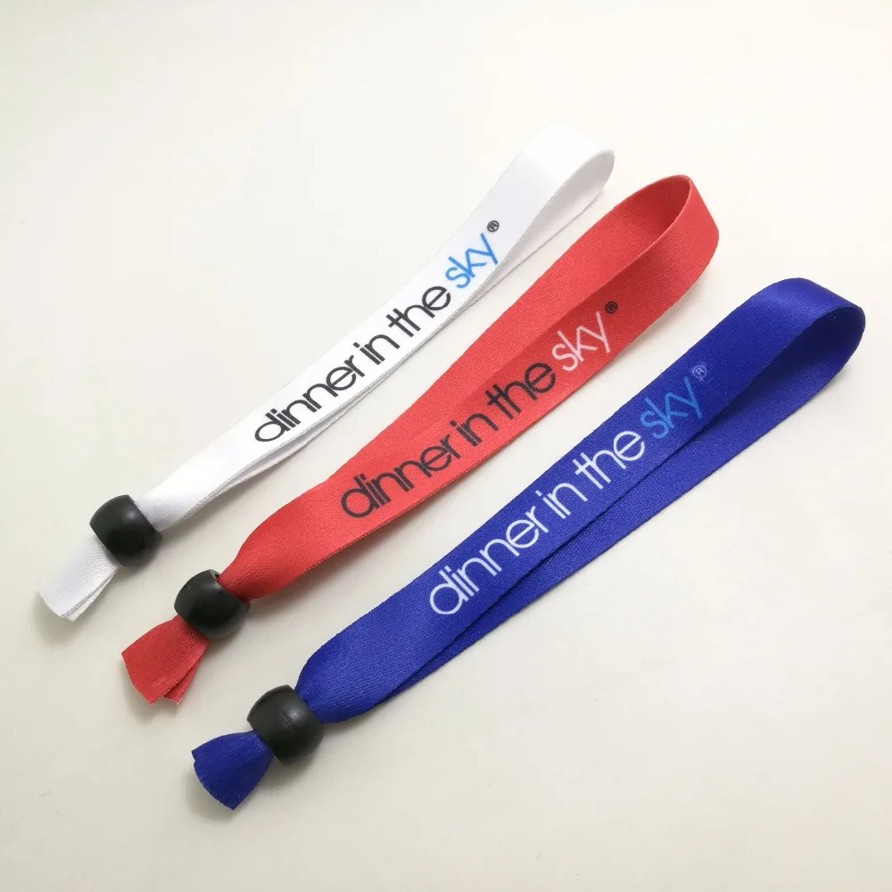 colorful festival fabric wristband with barrel lock for events promotion gift
