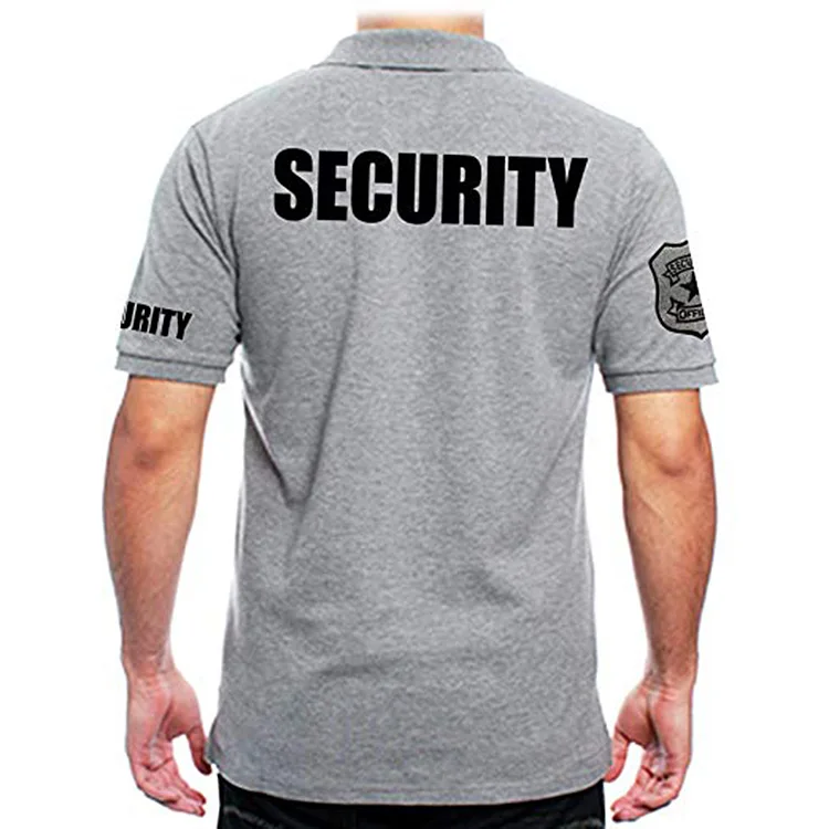 custom  sample security guard uniforms clothing security tshirts