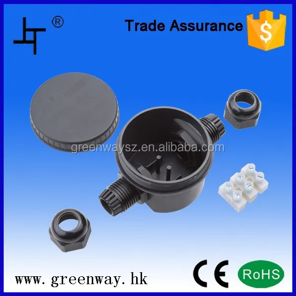24A 450V AC ip66 waterproof terminal block box with cable glands
