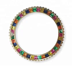 Luxury Watch Parts 18K Gold Candy Bezel Inserts to Fit Original Watch