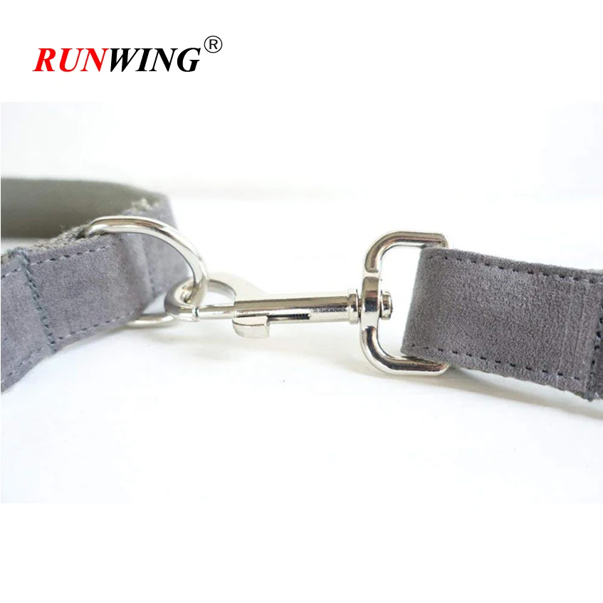 Double Layers Linen/Nylon Fabric Soft Dog Collar and Leash Set