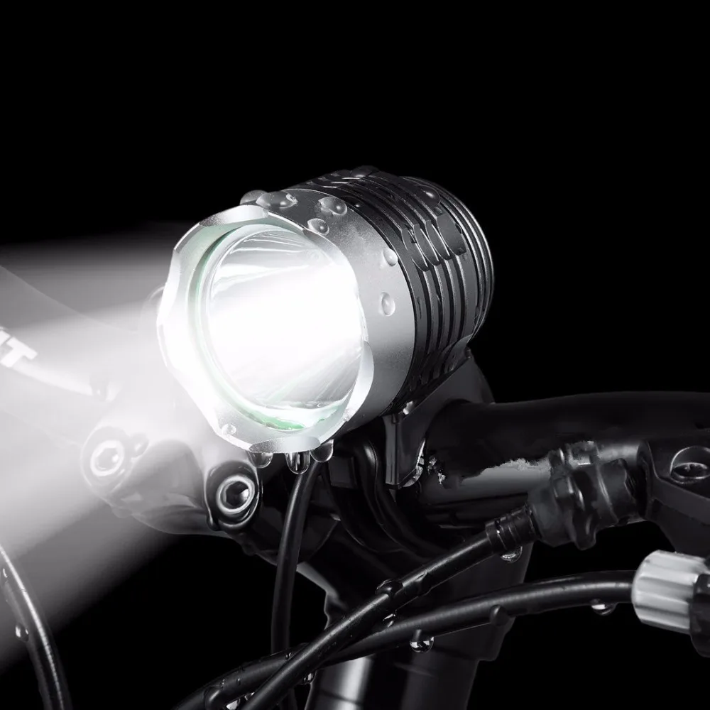 1200 Lumens  Powerful Bright  Bike safety Light  with  8.4v rechargeable battery pack waterproof Bike Headlight