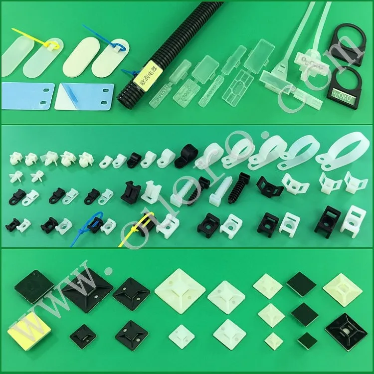 OUORO wholesale factory manufacturer plastic nylon wire accessories open closed white black cable snap bushing