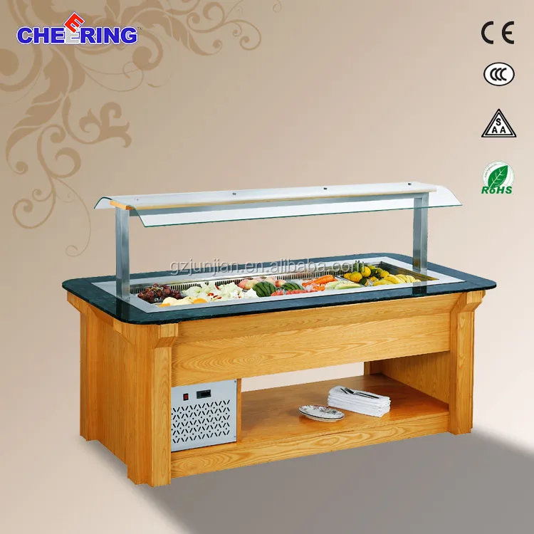 used restaurant equipment for sale/ salad Bar/Commercial Bartable top refrigerated salad bar