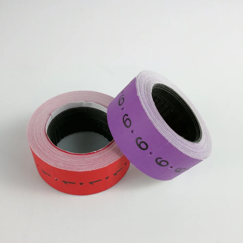 wave Clothing price label 22x12 mm 1500 stks glassin liner matt price tags