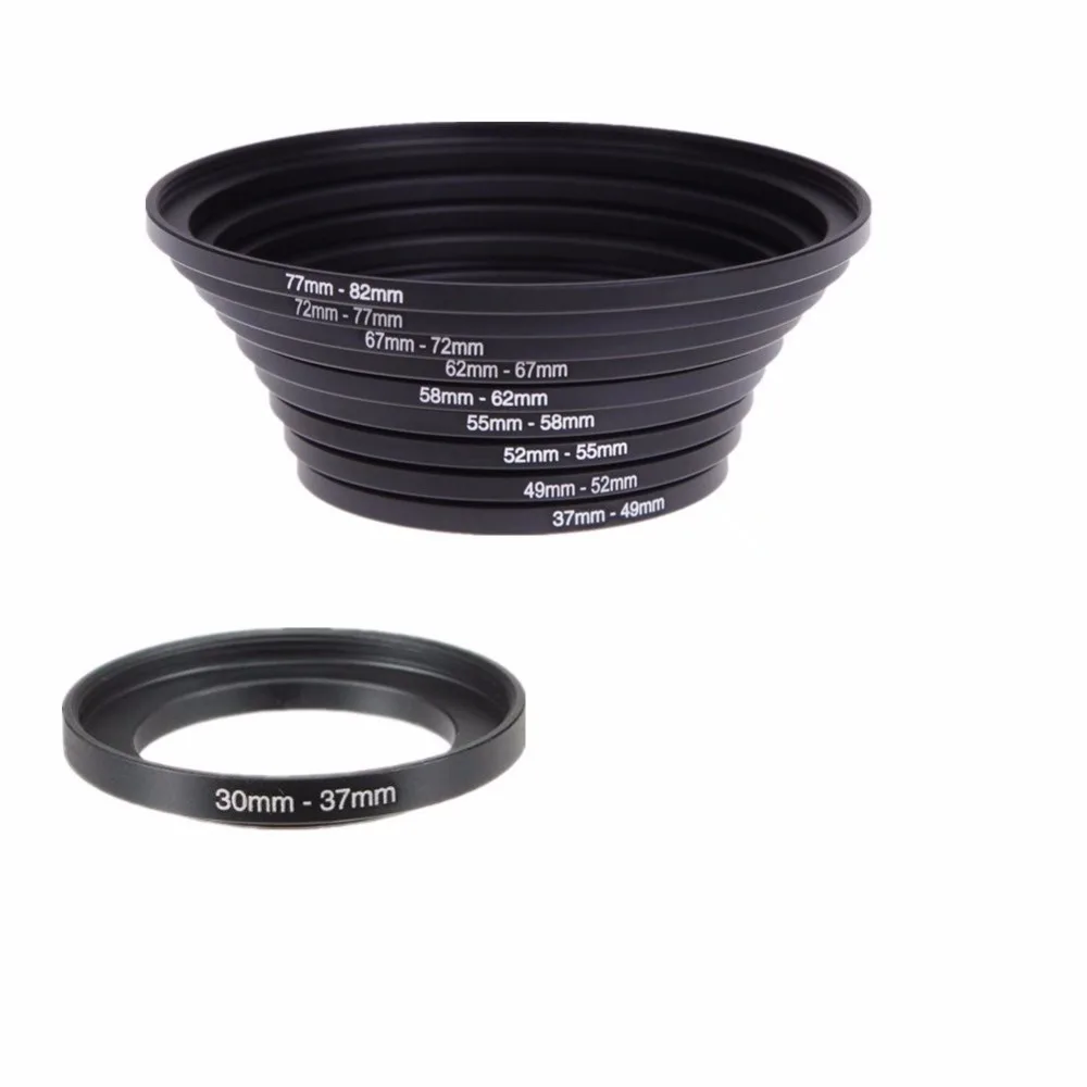 
OEM Custom Lens Filter Adapter Ring 10 in 1 Kit Step Up Ring Adapter Converter Set For DSLR Camera 