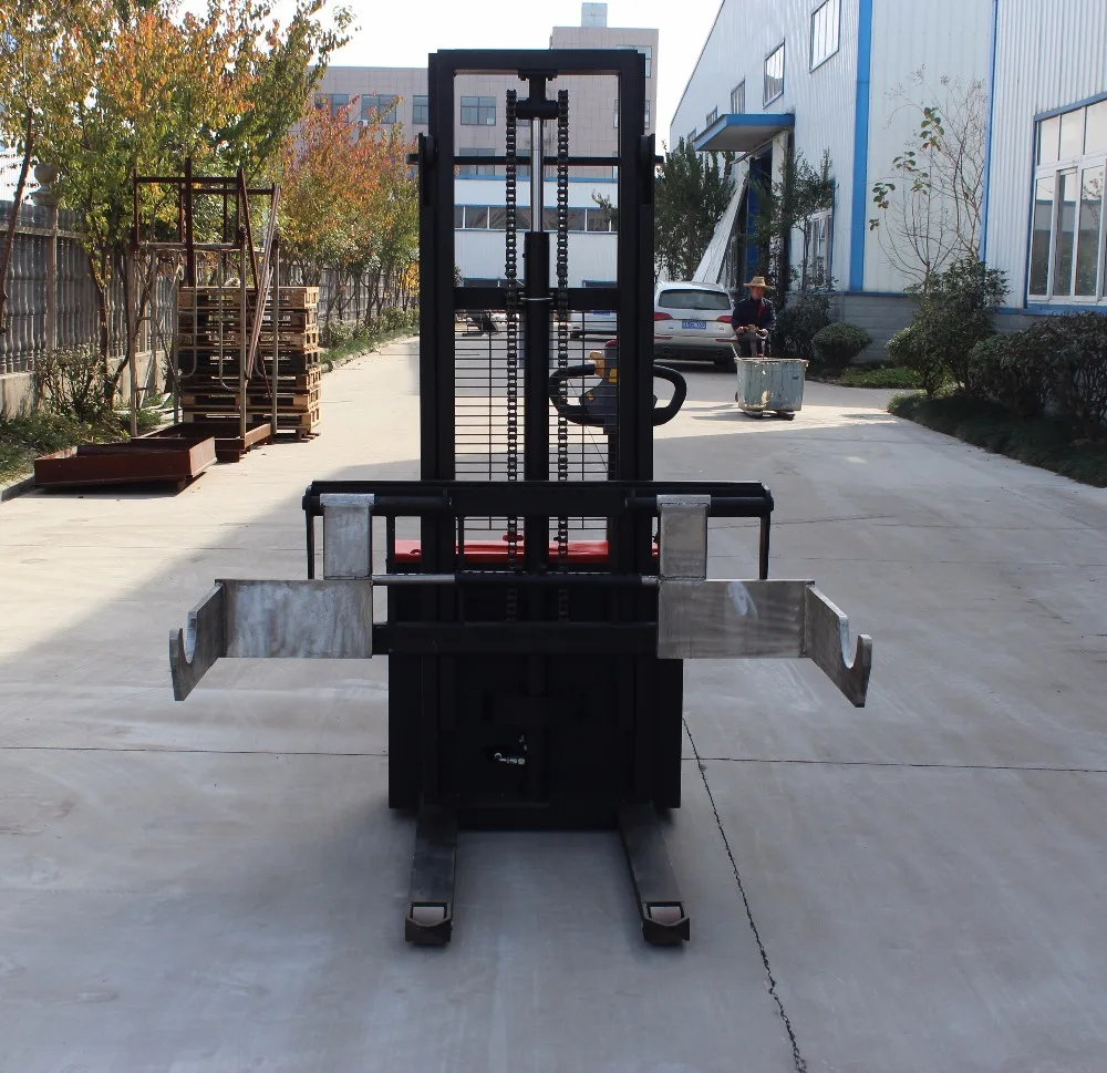 
Paper roll forklift 1000 kg 1500 Kg 3000 mm electric pallet stacker 