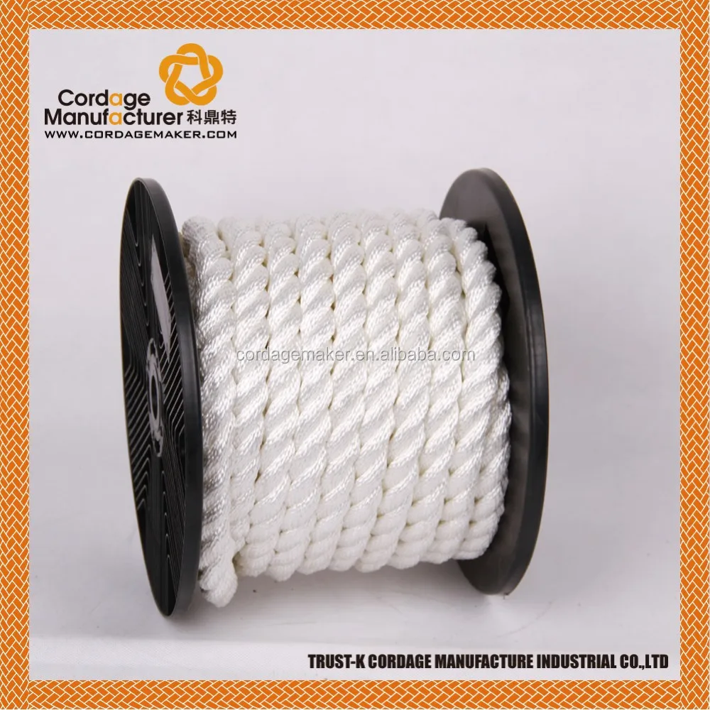 Decoration Factory Price Polyester Twisted Rope, White Polyester Rope