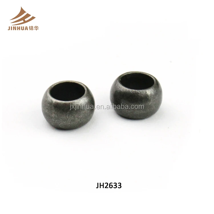 Wholesale 6.5MM Big Hole Metal Beads For Swimsuit In Nickel