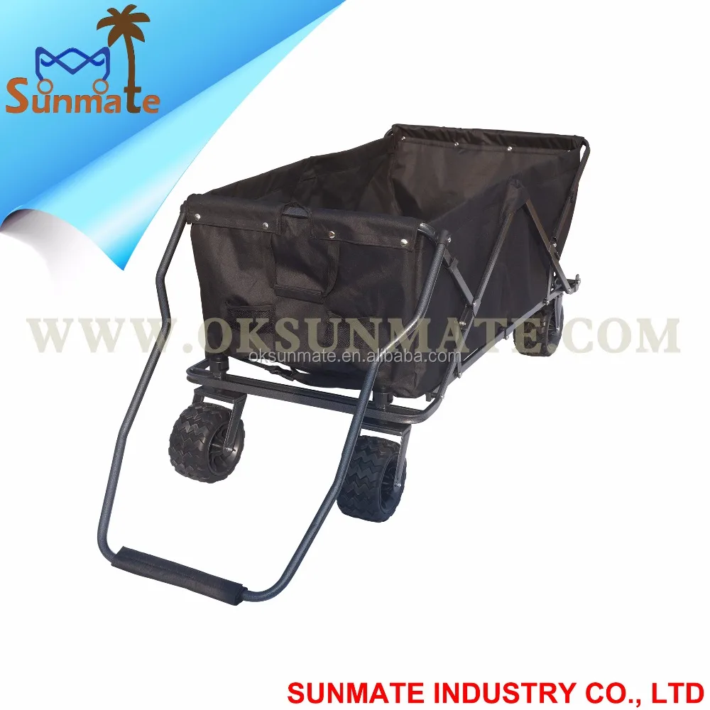 Черный складной складные тележки вагона/Навес Открытый Утилита сад пляж игрушки спортивные