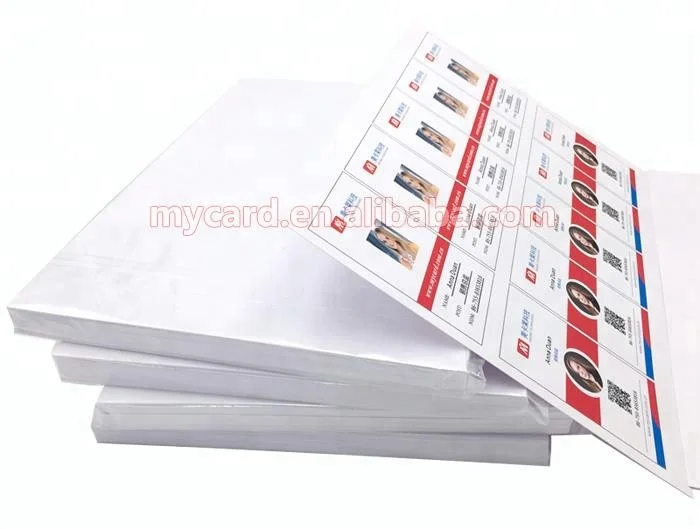 Good Quality A4 size Inkjet Printable PVC Plastic Sheets for ID cards