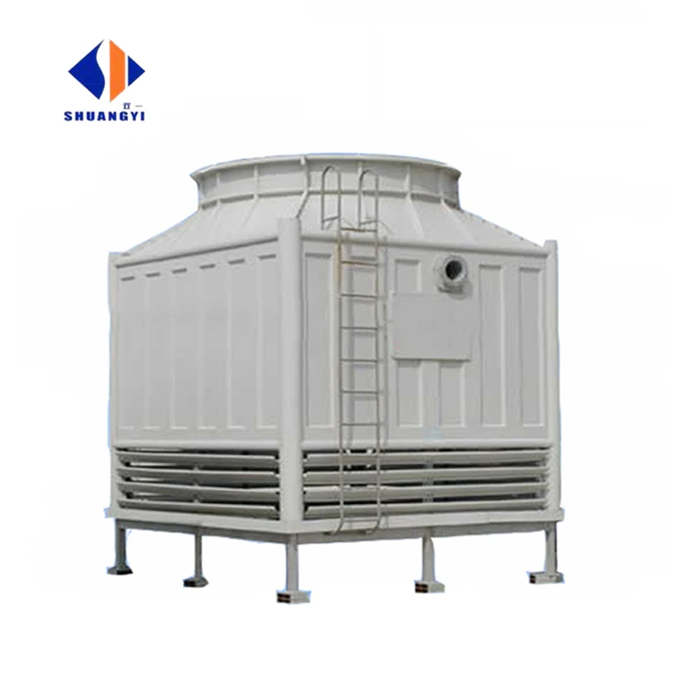 Square shape counter flow FRP water cooling tower fliing