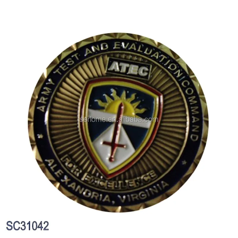 
Zinc Alloy Convoy Security Company Iron Custom Antique Brass Color Vintage Style IRAQ Souvenir Metal Challenge Coin 