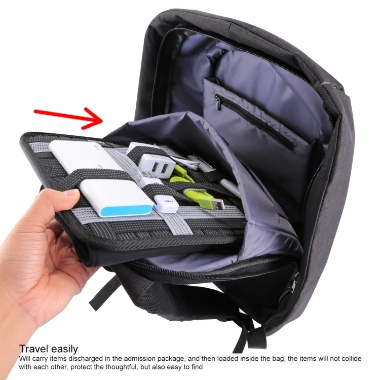 High Quality HAWEEL 10 inch Tablet Wrap Organizer Neoprene Digital Storage Pocket Bag(Black)