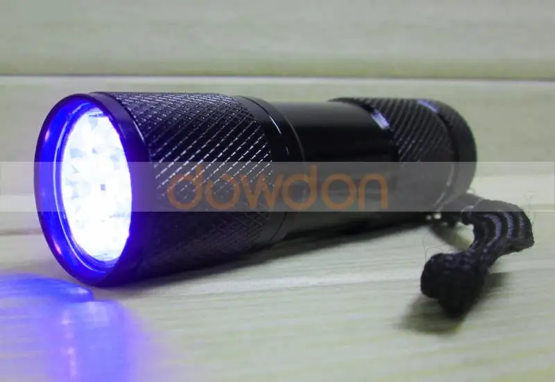 395nm 400nm 9 LED UV Flashlight Ultraviolet Currency Checker Fluorescer Tester UV Torch