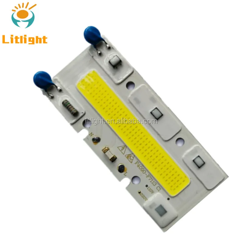 Linear Long Square Shape White 6000K 3000K 30W to 150W  Driverless AC 110V 120V 220V 230V Cob Led chip 100W