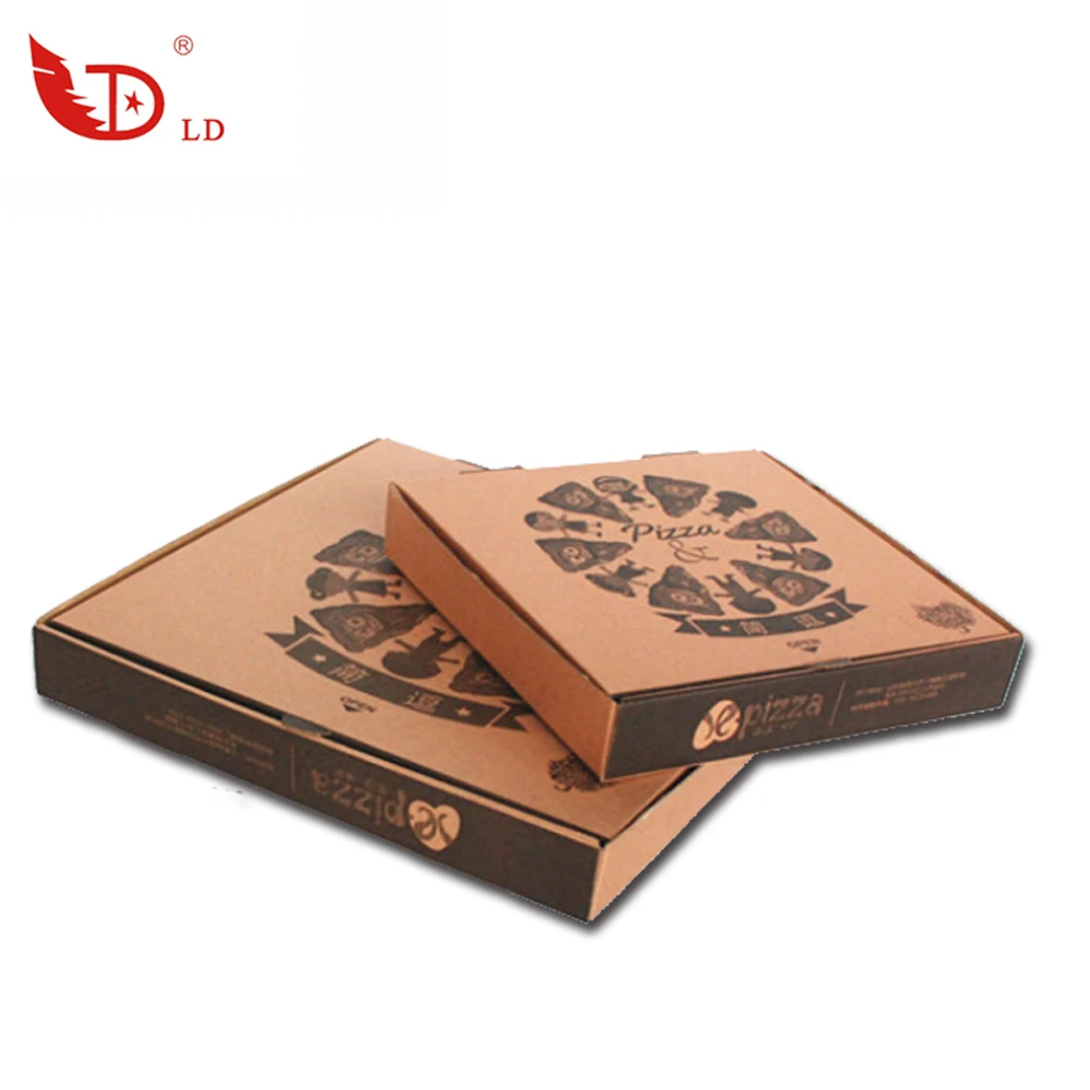China manufacturer hot sale cheap 6/7/8/10/12/14/16 inch custom full color printed  pizza packing box