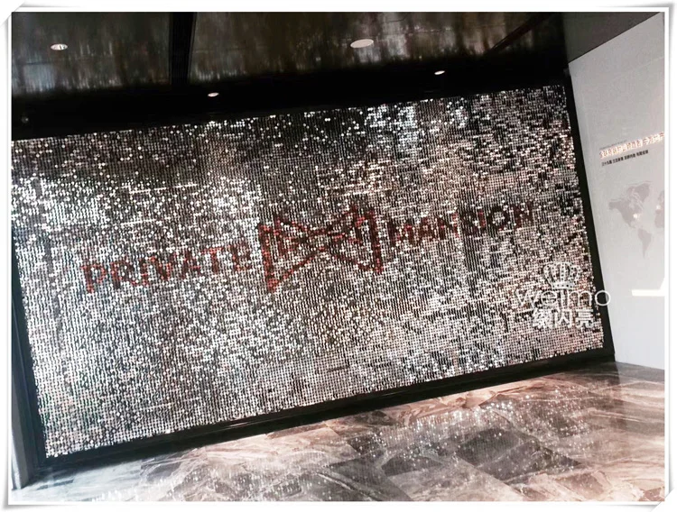 2021 New design outside decorative panel shimmer wedding backdrop wall sequin wall