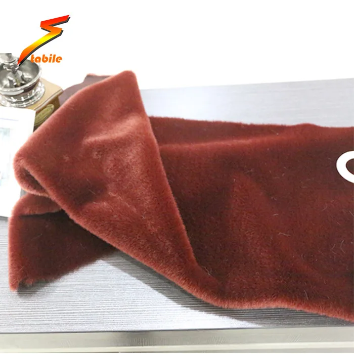 STABILE plush faux fur fabric blanket garment raw material