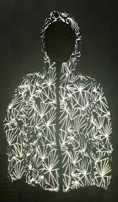 ENISO 20471 high light black reflective fabric