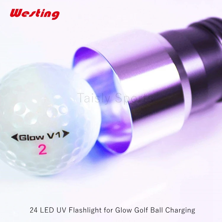 24 LED UV Flashlight for Glow Golf Ball Charging