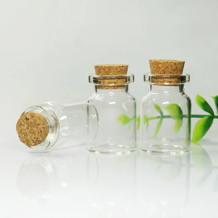 
Wholesale decorative tiny 5ml glass vials bottles with cork 