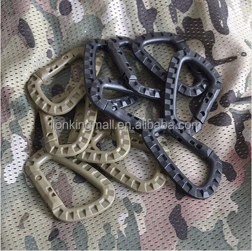 Outdoor D Shape 200LB Mountaineering Buckle knapsack Buckle For Climbing, Rescue, Keychain Hook, Outdoor Tactical EDC Tool