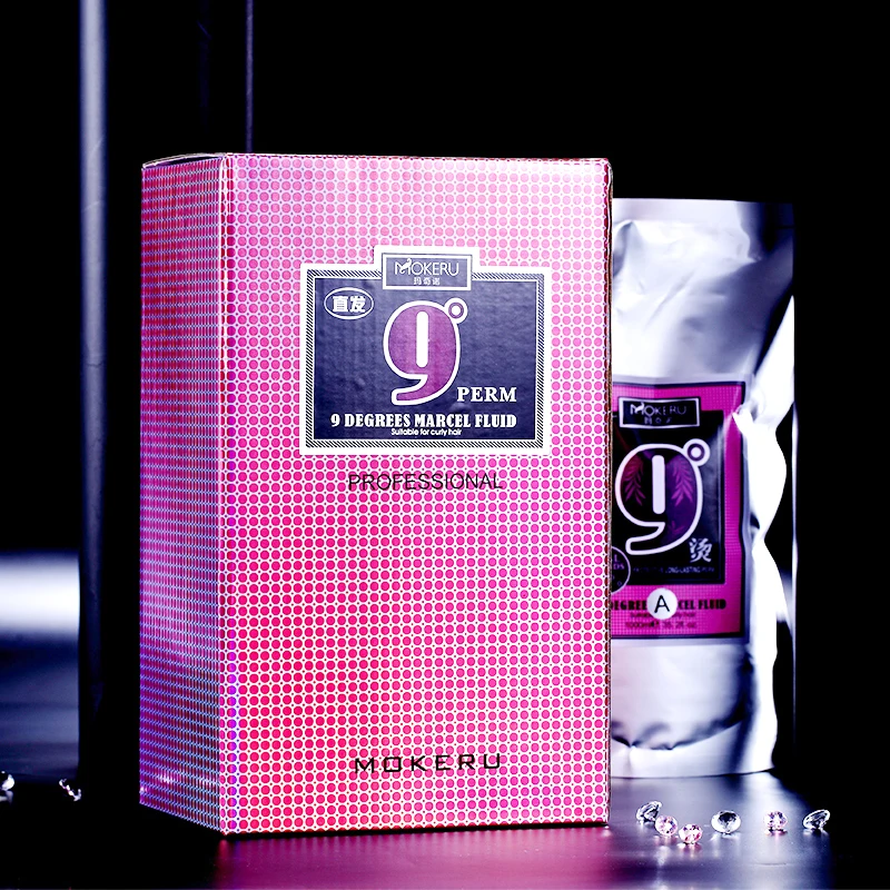 MOKERU professional organic permanent best curly hair perm products for straight hair