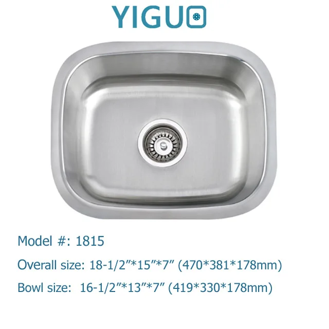 
Small bar sink #1815, Made in Malaysia, stainless steel kitchen sink 