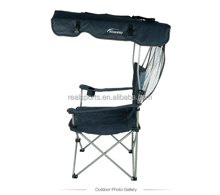 
Складной стул для кемпинга, портативный пляжный стул с солнцезащитным козырьком, уличный стул с навесом  (60643247550)