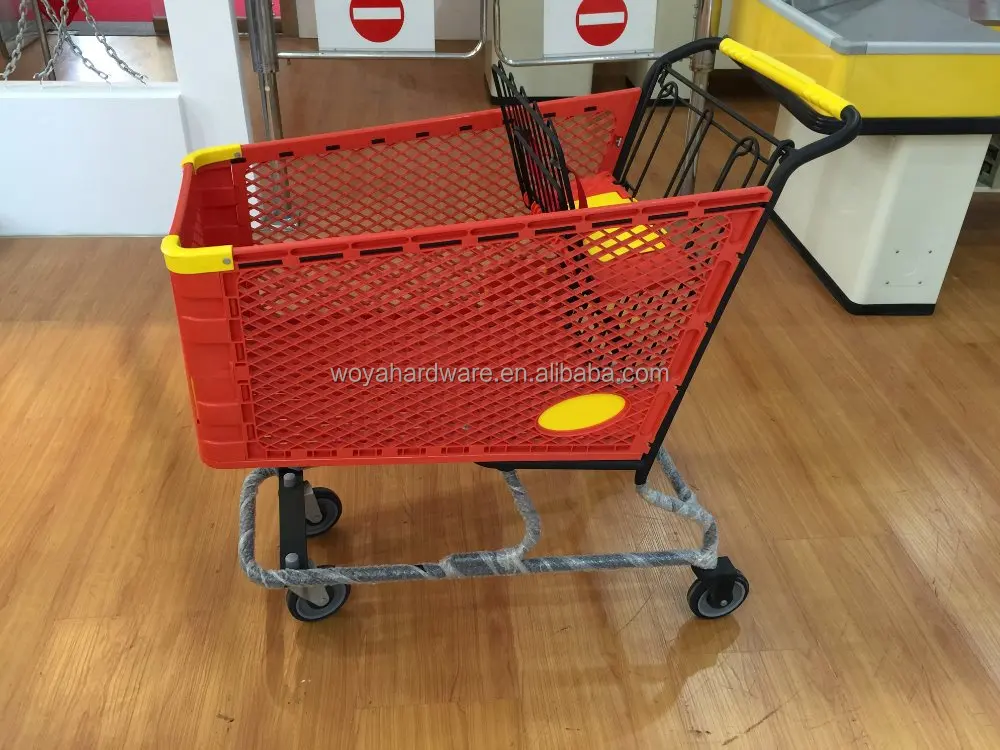American style shopping trolley cart